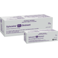 Xylocaine Ointment 5% 35g Tube #608  (THIS IS A CONTROLLED SUBSTANCE WILL REQUIRE DOCTORS REG. TO PURCHASE THIS PRODUCT)