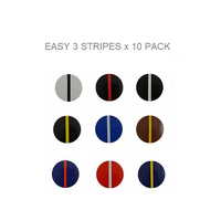 EASY 3 STRIPES 10 PACK 120mm x 4mm Round