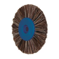 Lathe Brush 4 Row x 80mm Brown Hair 