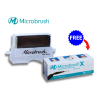 Microbrush Dispenser with 50 Microbrush-X Extended Reach Applicators PLUS 1 x Free Box of 100 Pieces