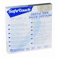 SafeTouch Green Rubber Dam Medium 6"x6" CLEARANCE SPECIAL!