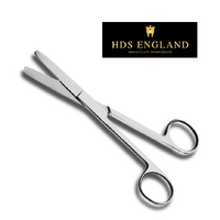 HDS England Blunt / Blunt Surgical Scissor 13cm (Dressing Scissor)