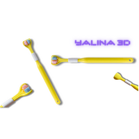 Yalina 3D Super Soft 3 Side Toothbrush Triple Head For (Child or Limited Motor Function Patients)
