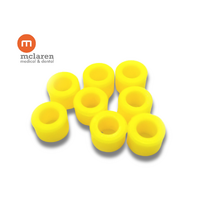 McLaren Dental Silicone Instrument ID Ring Yellow 200pcs 