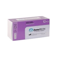 DemeCRYL Polyglactin Absorbable Suture 3-0 Reverse Cutting 19mm 3/8 70cm Box of 12