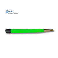 Becht Germany Green Retractable Pen Style Bur Brush - Brass Bristles