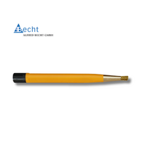 Becht Germany Yellow Retractable Pen Style Bur Brush - Brass Bristles