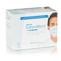 SAFE+ Face Masks with Tie-On BLUE (50pk) Level 2