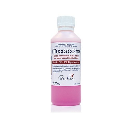 MUCOSOOTHE 2% Lignocaine Oral Rinse 200ml Bottle