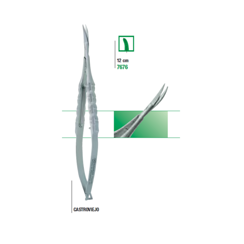 Castroviejo Micro Gum Surgical Scissors 12cm Curved