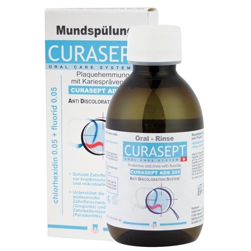 Curasept 0.05% w/Fluoride Mouth Rinse 200ml 