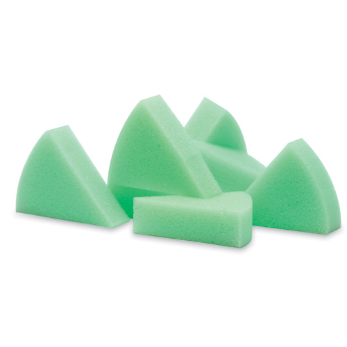 Endo Foam T1: Green coloured triangular foam