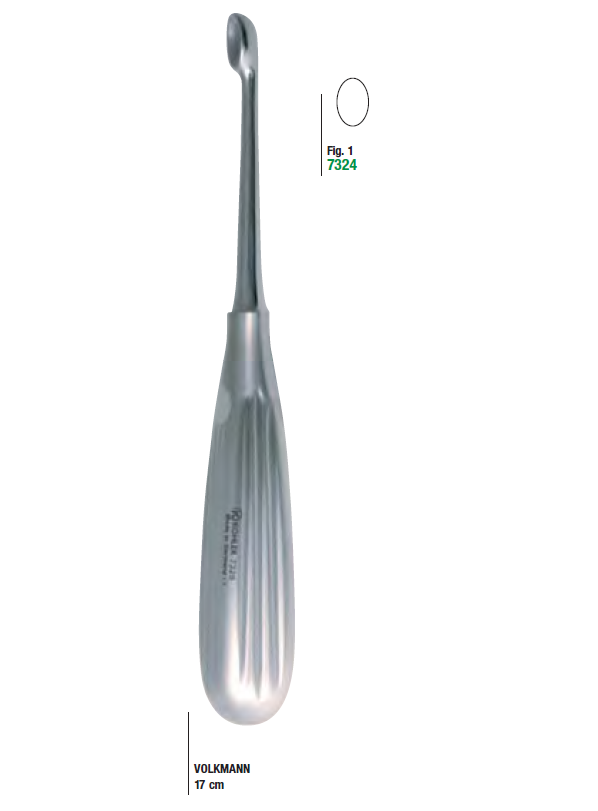 Volkmann Spoon Bone Curette Hollow Handle 1 Kohler