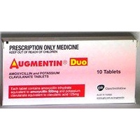 Augmentin Duo Tab 500mg 10pk (THIS IS A CONTROLLED SUBSTANCE WILL REQUIRE DOCTORS REG. TO PURCHASE THIS PRODUCT)