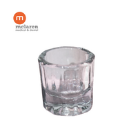 McLaren Dental Clear Glass Dappen Dish 12 Pack 