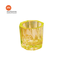 McLaren Dental Glass Yellow Dappen Dish 12 Pack