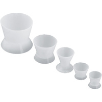 Acrylic Silicone Mixing Cups (5pcs/set) Non-Stick 
