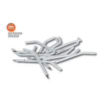 McLaren Dental Disposable Triple Syringe Air / Water Triplex Tips - Metal Inner Core White (100pcs)