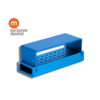 McLaren Dental Bur Block Holder 30 Holes - FG (For High Speed Burs - 1.6mm diameter)