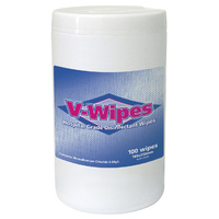 V-Wipes 100pc Canister Hospital Grade Disinfectant Wipes