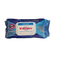 V-Wipes 80pc Flat Pack Hospital Grade Disinfectant Wipes