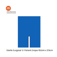 Surgical Patient Drape "U" Drape 152cm x 213cm with Adhesive Split 1pc