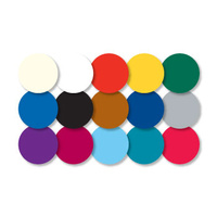 PLAIN COLOUR BLANKS 120mm x 4mm Round 