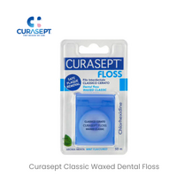 Curasept Classic Waxed Dental Floss With Chlorhexidine 50m