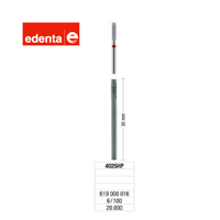 Edenta Adaptor For FG 1.6mm High Speed Burs to Fit 35mm HP Straight Handpiece Burs 6 pc
