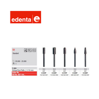 Edenta Sintered Diamond HP Standard (Straight Handpiece) Round End Cylinder CUT 51 5107.037