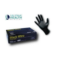 Black Nitrile Gloves CARTON 1000pc Small