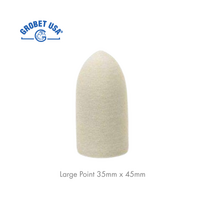 Grobet USA Felt Cone Unmounted Large Point 35mm x 45mm 