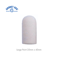 Felt Cone Unmounted Large Bullet 25mm x 45mm 10pcs