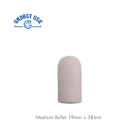 Grobet Felt Cone Unmounted Medium Bullet 20mm x 38mm 10pcs