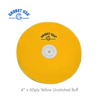Grobet USA Unstitched Yellow Buff 4" x 60 PLY 