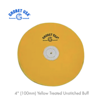 Grobet USA Unstitched Yellow Buff 4" x 50 PLY 