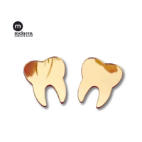 McLaren Dental Acrylic Gold Tooth Emblem Stick On 25pcs