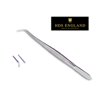 HDS England Meriam Tweezers Serrated 16cm