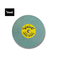 Viking Green Lathe Wheel 3" x 3/16' Medium 120 (Grit B) 75mm x 4.75mm