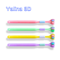 Yalina 3D Super Soft 3 Side Toothbrush Triple Head For (Child or Limited Motor Function Patients)