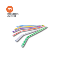 McLaren Dental Disposable Triple Syringe Air / Water Triplex Tips - Assorted Colours (250pcs)