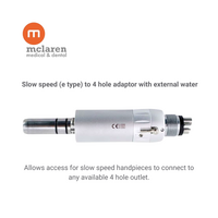 Slow Speed Handpiece E Type Adaptor for 4 hole Outlet