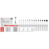 Edenta TC HP Straight Handpiece Allport Round Surgical Bur 3pc 141 104