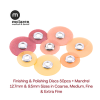 McLaren Dental  Small 9.5mm Medium Finishing & Polishing Discs 50pc