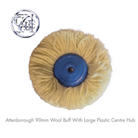 Attenborough 90mm Wool Buff With Large Plastic Stock