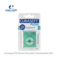 Curasept PTFE Round Floss With Chlorhexidine 35m 