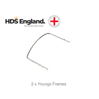 HDS England  2 x Stainless Steel Extra Large Youngs Rubber Dam Frame 12.5cm