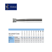 Alston Burs HP Inverted Cone (Straight Handpiece) Steel 6pcs