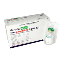 Marcain with Adrenaline 0.5% 20ml Vials (5pk) Theatre Pack #1716  (THIS IS A CONTROLLED SUBSTANCE WILL REQUIRE DOCTORS REG. TO PURCHASE THIS PRODUCT)