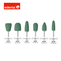 Edenta Exa Technique HP  0675 Green for Polishing Denture and Orthodontic Acrylics 12 pcs